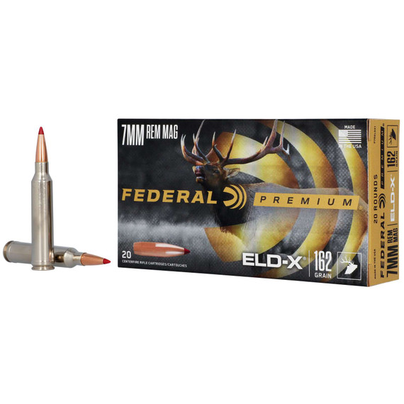 FEDERAL 7MM REM MAG 162 GR ELD-X 20 RD/BX 10 BX/CS FEDEP7RELDX1