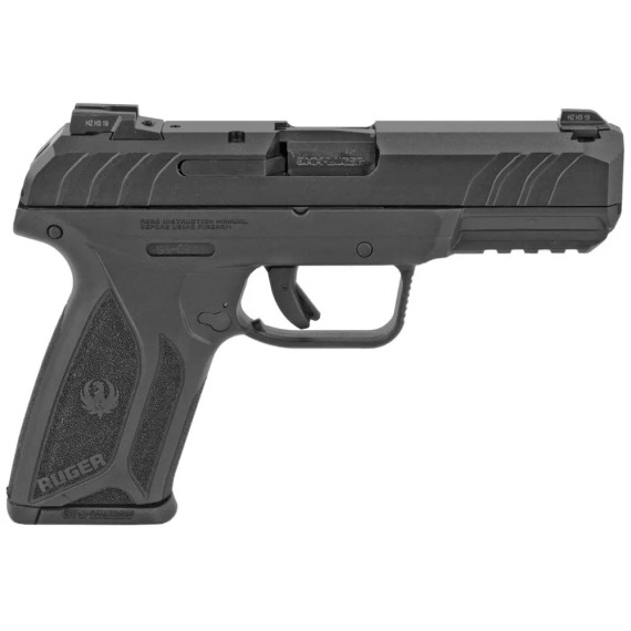 dRUGER SECURITY-9MM 4" PISTOL BLK/BLK 15+1 RUGE03825