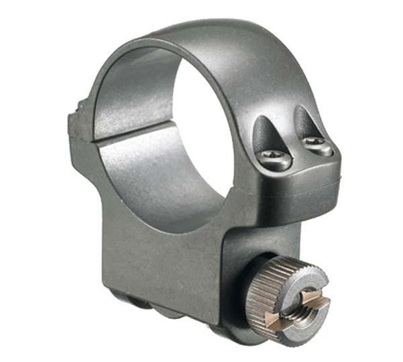RUGER CLAM SHELL 1" MED SCOPE RING GREY STS RUGE90294