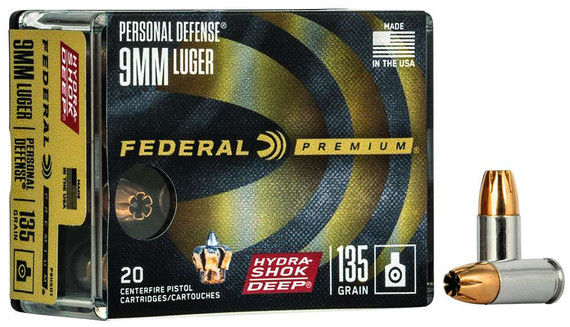 FEDERAL 9MM LUGER 135GR HYDRA-SHOK DEEP HP 20 RD/BX 10 BX/CS FEDEP9HSD1 FEDERAL 9MM LUGER 135GR HYDRA-SHOK DEEP HP 20 RD/BX 10 BX/CS FEDEP9HSD1