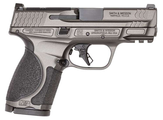 SMITH & WESSON M&P 9 M2.0 METAL COMPACT 9MM PISTOL 3.6" O.R. GRAY NMS 2-15RD MAGAZINES SMIT14102