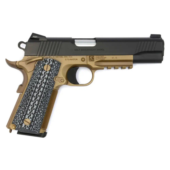 COLT 1911 CUSTOM CQB 45 ACP 5" FDE \ BLACK DLC COLTO1070CQB-FB