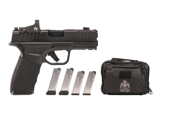 SPRINGFIELD ARMORY HELLCAT PRO COMP GEAR UP OSP 9MM PISTOL 3.8" BLK 2-15RD 3-17RD CT-1500, RANGE BAG SPRIHCP9379BOSPCOMPG