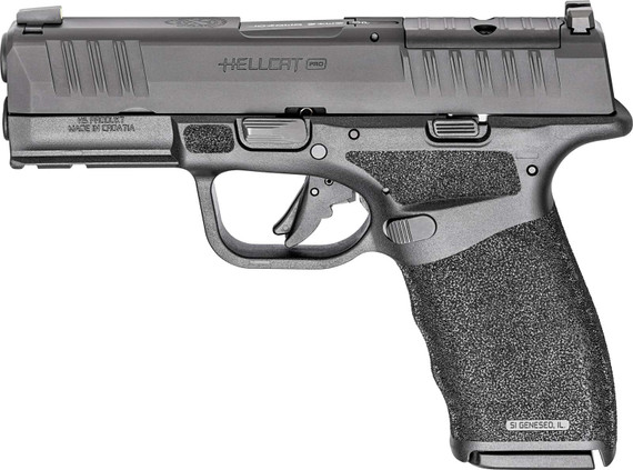 SPRINGFIELD ARMORY HELLCAT PRO GEAR UP 24 9MM 3.7" BLK OSP 5-10RD, VIRIDIAN RFX, BAG, CA COMPLIANT SPRIHCP9379BOSPCA-P