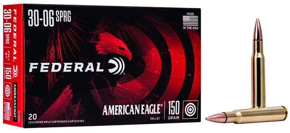 FEDERAL AE 30-06 150GR FMJ BOATTAIL FEDEAE3006N