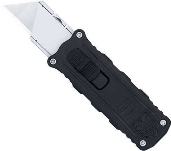 COBRATEC OTF UTILITY KNIFE SIDE BUTTON BLACK COBRCTOTFUKSBBLK