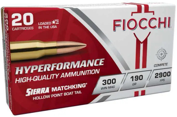 FIOCCHI 300 WIN MAG 190GR MTC KNG FIOC300WMMKE