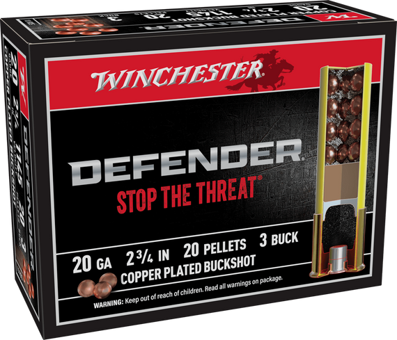 WINCHESTER DEFENDER 20GA #3BUCK WINCSB203PD