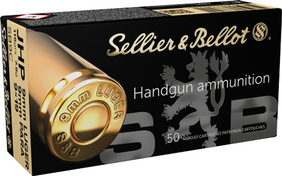 S&B 9MM LUGER 115GR JHP50RD 20BX/CS ASB9C