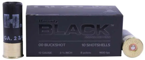HORNADY BLACK 12G 00BUCK 10RD BX 100RD CASE HORN86249