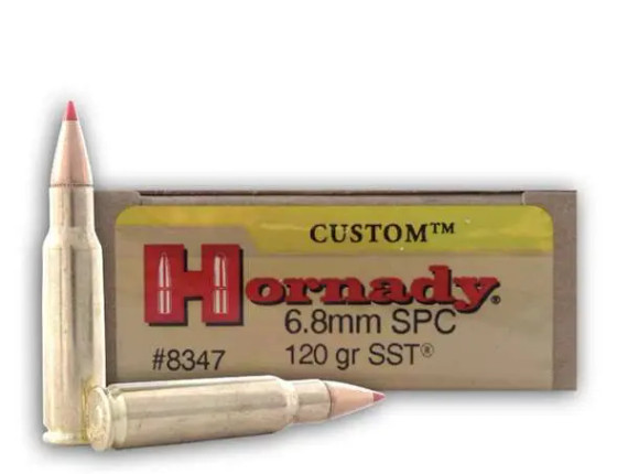HORNADY CUSTOM 6.8MM SPC 120GR SST 20RD BX 200RD CASE HORN8347