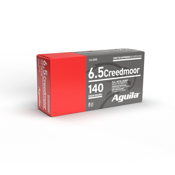 AGUILA 6.5 CREEDMOOR FMJBT 140GR 20RD BOX 25 BXS PER CS AGUI1E650110
