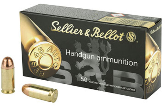 SELLIER & BELLOT .45ACP FMJ 230GR 50RD BOX 20 BOXES PER CASE SELLSB45A