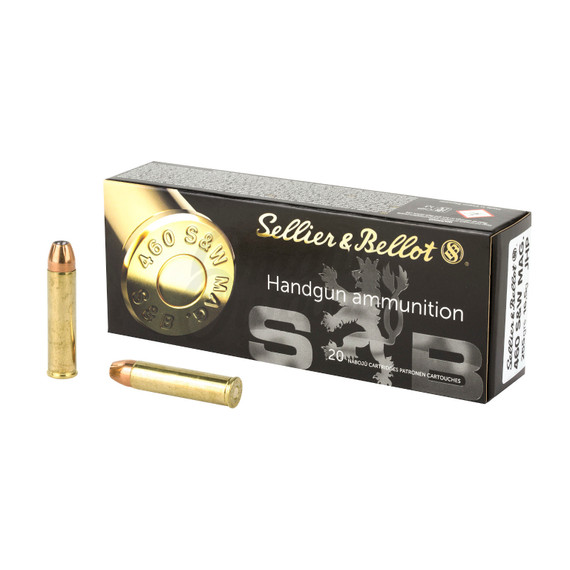 SELLIER & BELLOT 460 S&W MAG 255GR FMJ 20RD BOX 12 BOXES PER CASE SELLSB460B