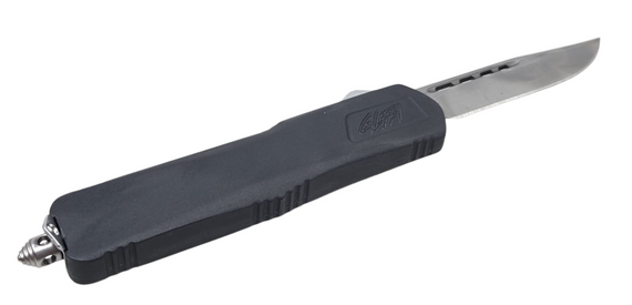 GREAT LAKES MEDIUM SNIPER GRY KNIFE, SMOOTH BLADE, 8" AUTO GLF-KMD-SMT-SNP