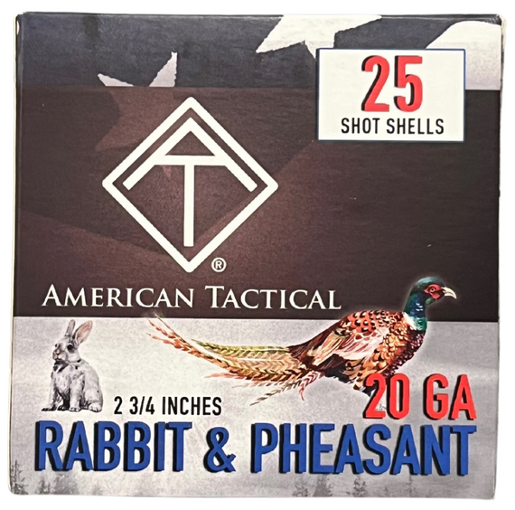 AMERICAN TACTICAL 20G GAME LOAD #4 1OZ 2.75" 25RD BX 250RD CASE ATIACL20G4C