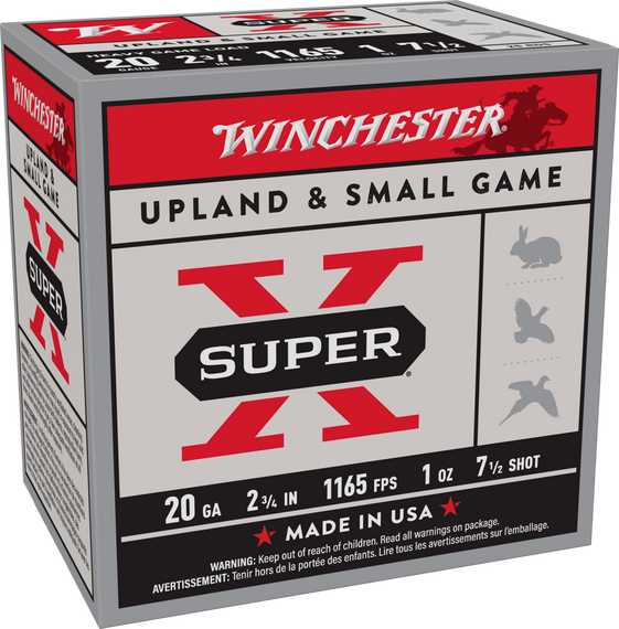 WINCHESTER SUPER X UPLAND HVY 20G 2-3/4" #7.5 1OZ 25RD BX 250RD CS WINCXU20H7