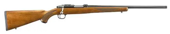 RUGER M77/22 BOLT RFL 22 HORNET 20" BLUED BBL, THREADED, WALNUT STOCK, 6RD RUGE07225