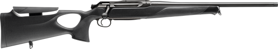 Sauer 80117653 505 Synchro XT Full Size 300 Win Mag 2+1 24" Titanium Gray Threaded Barrel, Saddle Mount Steel Receiver, Black Thumbhole w/Adj Comb Synthetic Stock 166764