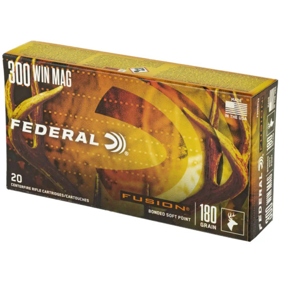 FEDERAL 300 WIN MAG 180GR FUSION 20 RD/BX 10 BX/CS FEDEF300WFS3