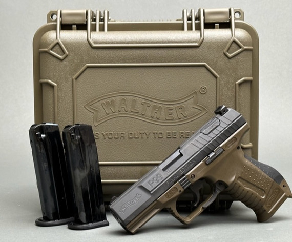 WALTHER P99 COLLECTORS EDITION KIT 9MM PISTOL 4" OD GREEN 2-15RD MAGS WALT2874172CS