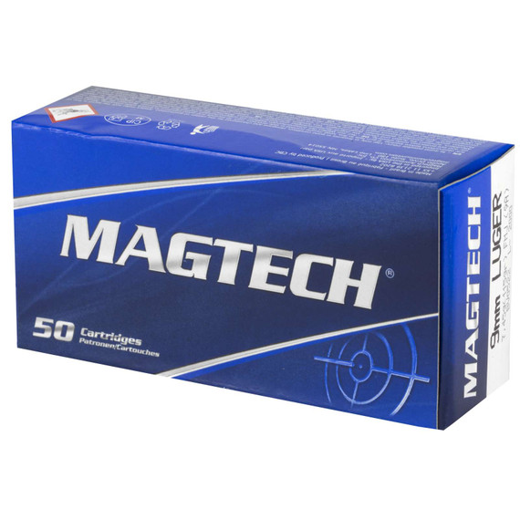 MAGTECH 9MM LUGER 115GR FMJ 50RD BOX 20 BOXES PER CASE MAGT9A