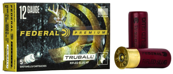 FEDERAL 12GA 2-3/4" MAX. 1OZ TRUBALL HP 5 RD/BX 50 BX/CS FEDEPB127RS