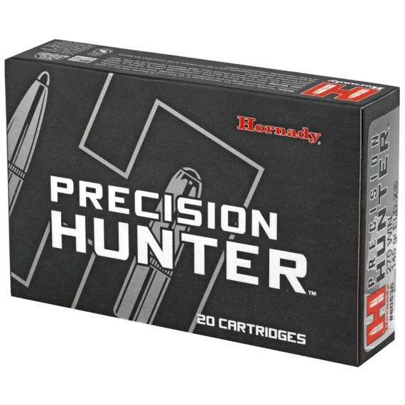 HORNADY PRECISION HUNTER 270 WIN 145GR ELD-X 20RD BX 200RD CASE HORN80536