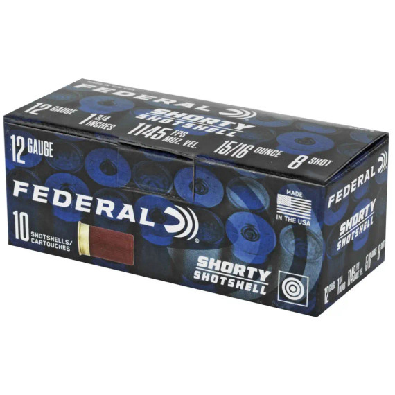FEDERAL 12GA 1 3/4" 8 SHOT SHORTY SHOTSHELL  10 RD/BX 10 BX/CS FEDESH1298