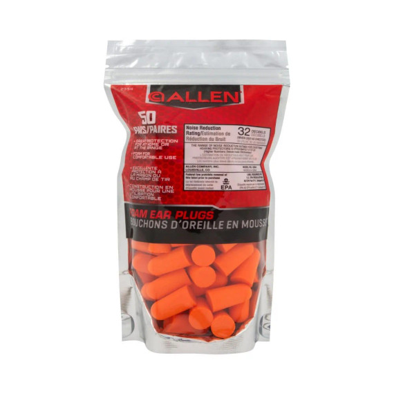 ALLEN FOAM EAR PLUGS 50CT BAG O17_ALLEN2354