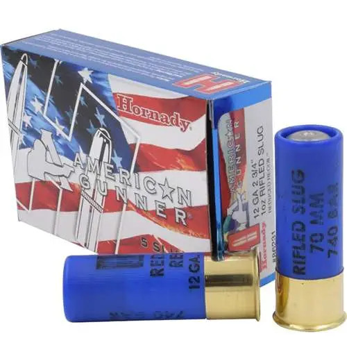 HORNADY AMERICAN GUNNER 12G REDUCED RECOIL 1OZ RIFLED SLUG 5RD BX 100RD CASE HORN86231