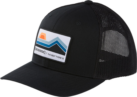 BROWNING CAP BUTTE 110 MESHBACK WOVEN PATCH BLACK! 308596991