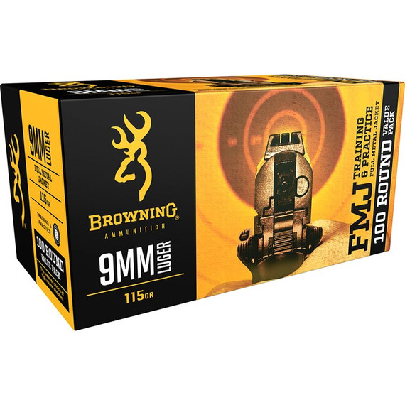 9MM LUGER 115GR FULL METAL JACKET 100/BOX 430102344