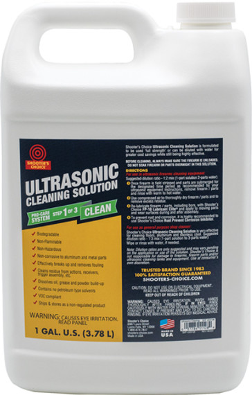 SHOOTERS CHOICE ULTRASONICCLEANING SOLUTION 1-GALLON UCS128