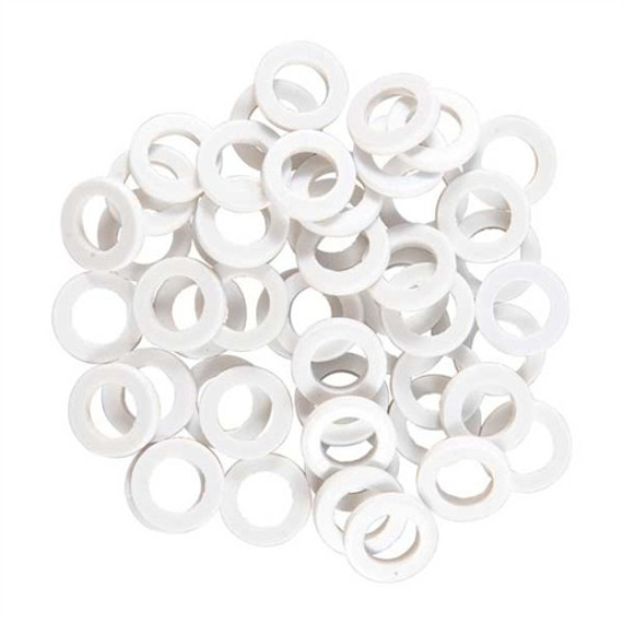 SWIVEL STUD SPACERS WHITE 50 PACK 080769501