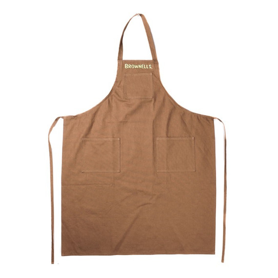 CANVAS APRON, LONG, BROWN 430110346