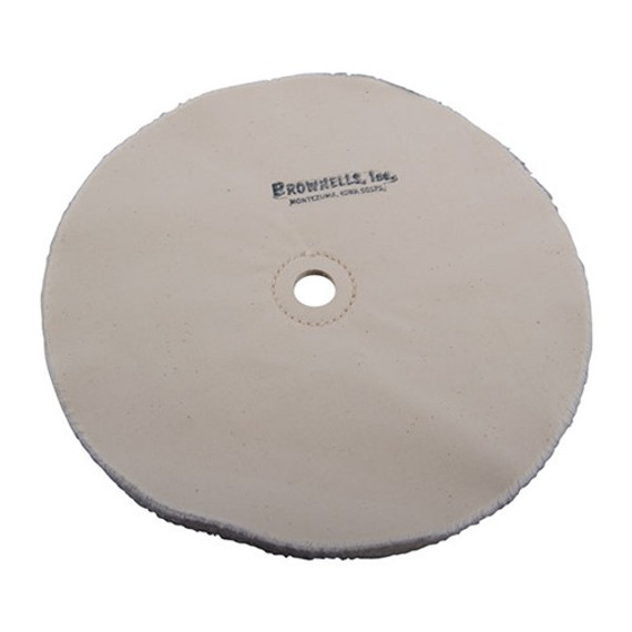 MUSLIN POLISHING WHEEL, LOOSE, 10'' X 20-PLY, 3/4'' ARBOR 032920750