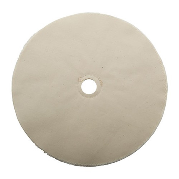 MUSLIN POLISHING WHEEL, LOOSE, 10'' X 20-PLY, 1'' ARBOR 032920001