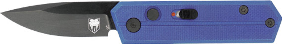 COBRATEC STINGER FOLDER 1.9"PURPLE/BLK D2 BLADE SD BUTTON CTSTRPUR