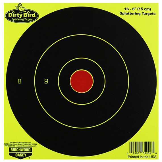 BC DIRTY BIRD 6 BULL'S EYE YELLOW 16 TARGETS  X BC 35906