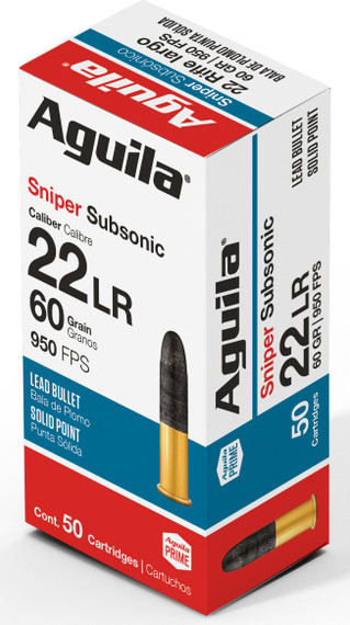 AGU SUBSONIC SNIPER 22LR 60GR SP 50/20 AGU 1B220112