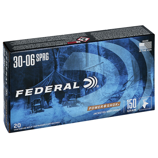 FED POWER-SHOK 30-06 150GR SP 20/10 FED 3006A
