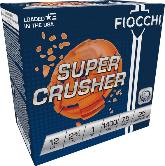 FIO SUPER CRUSHER 12GA 1OZ #7.5 1400FPS 10/10 FIO 12SCRS75