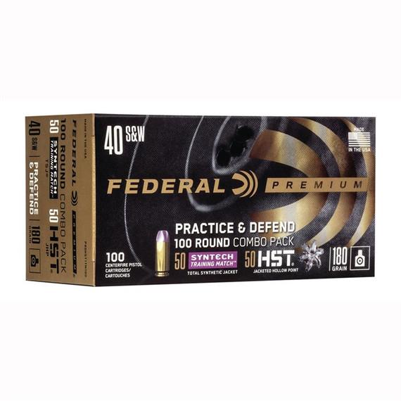 40 S&W 180GR HST JHP/SYNTECH TSJ 100/BOX 100054129