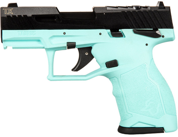 TAU TX22 COMPACT 22LR 3.6 CYAN/BLK 2 10RD TAU 1TX22131C10