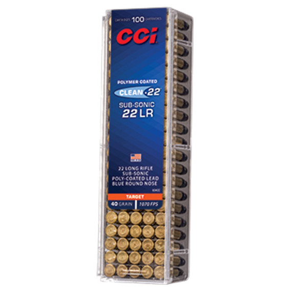 CCI 22LR BLUE POLYCOAT 40GR SUB 100/50 CCI 934CC
