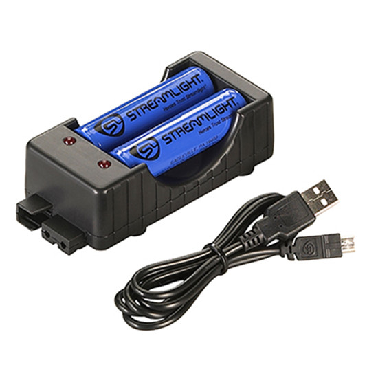 STREAM 18650 CHARGER KIT USB INCLUDES 2 BAT STREAM 22010