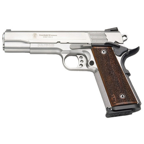 SW PC 1911 9MM 5 SS AS PRO SERIES WOOD GRIP 10R SW 178017