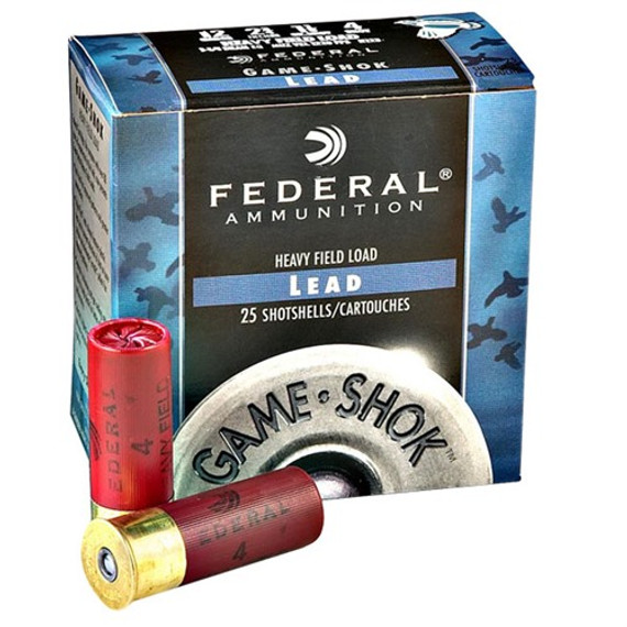 FEDERAL GAME SHOK HI BRASS 20GA 2.75'' 1OZ #4 25/BX 250202388