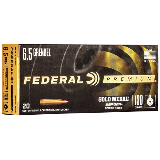FED GOLD MEDAL 6.5GREN 130GR BERG BTHP 20/10 FED GM65GDLBH130